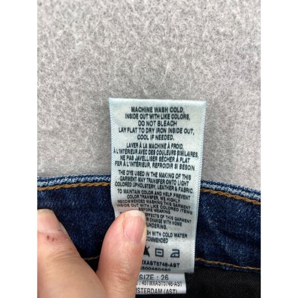 JOE'S JEANS Womens Sz 26 Blue High Rise Skinny Ankle Whiskers Amsterdam‎ - Picture 11 of 13